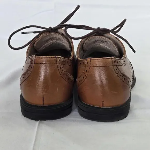 Florsheim Boys Youth Size 2M Brown Leather Brogues Wingtips Dress - Picture 5 of 10